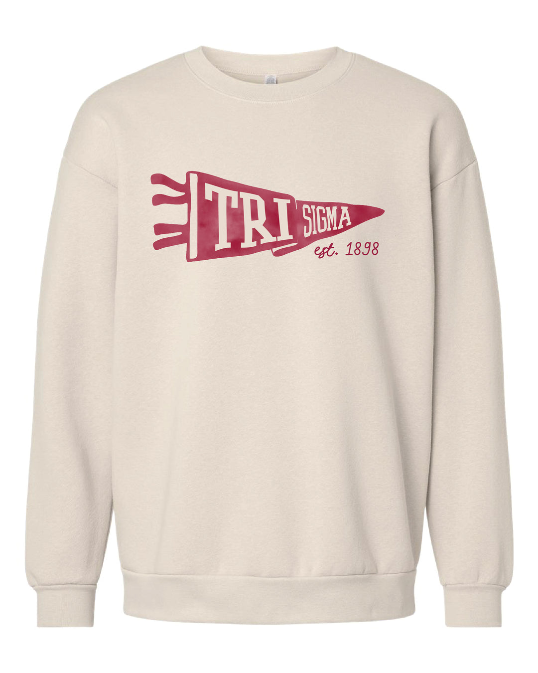Sigma Sigma Sigma Pennant Sorority Crewneck