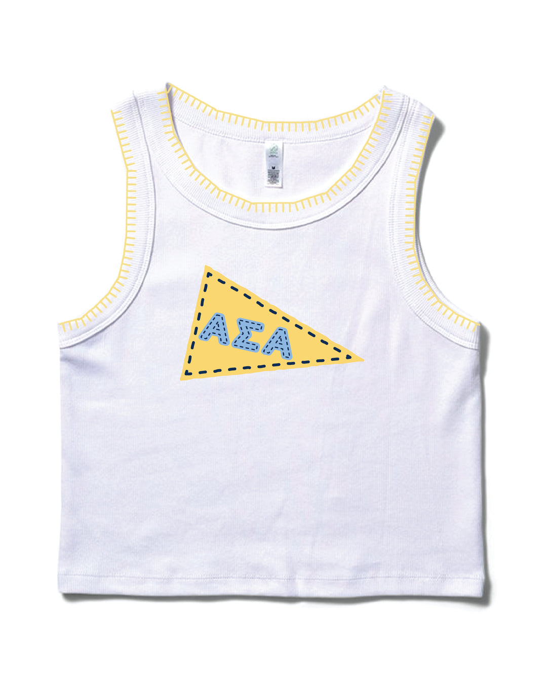 Pennant Stitched Sorority Tank