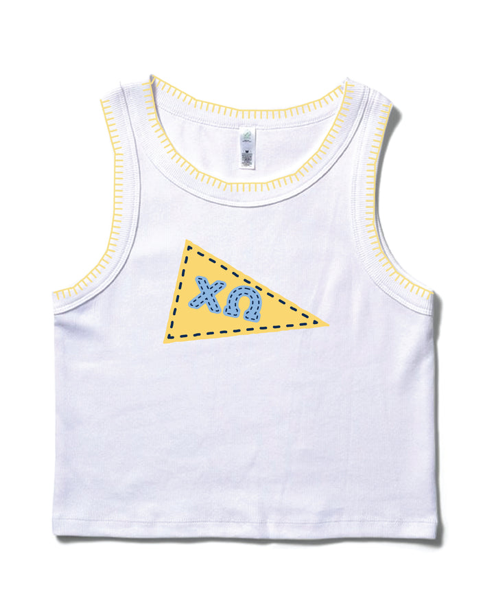 Pennant Stitched Sorority Tank