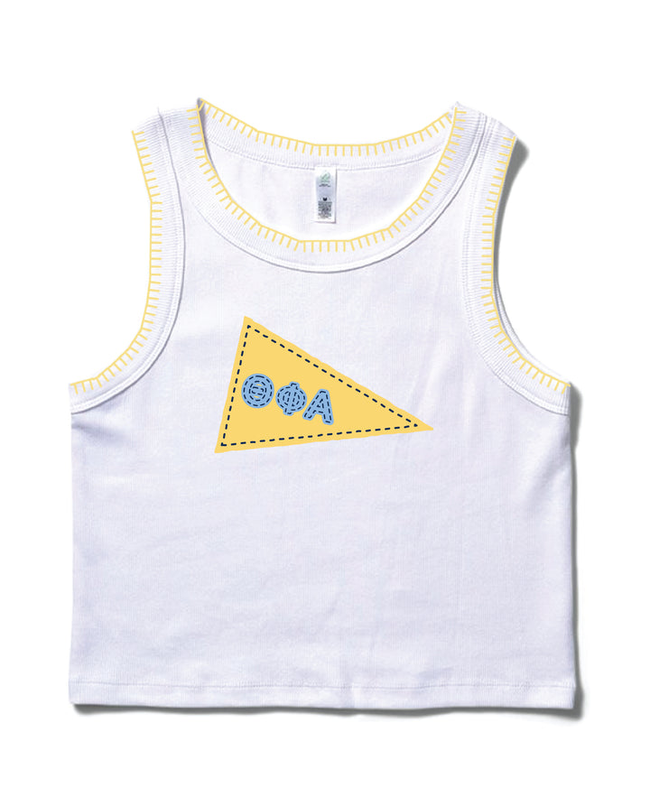 Pennant Stitched Sorority Tank