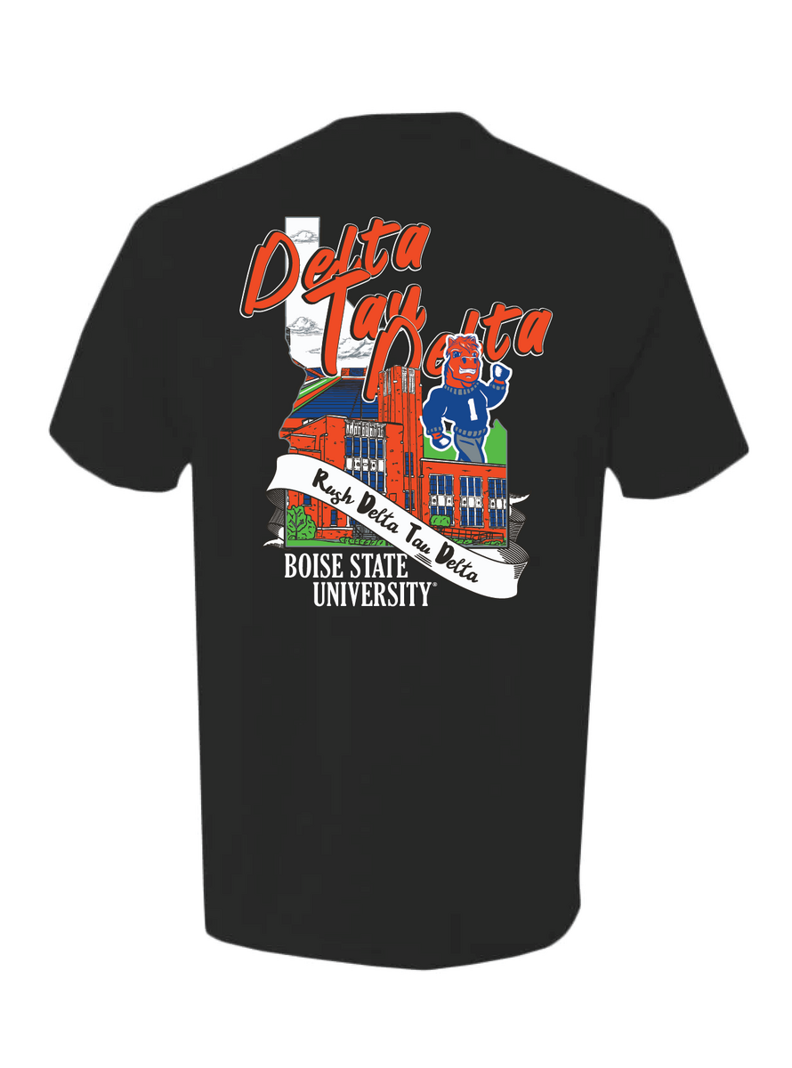 Boise State | Delta Tau Delta|Spring Rush - Black Tee