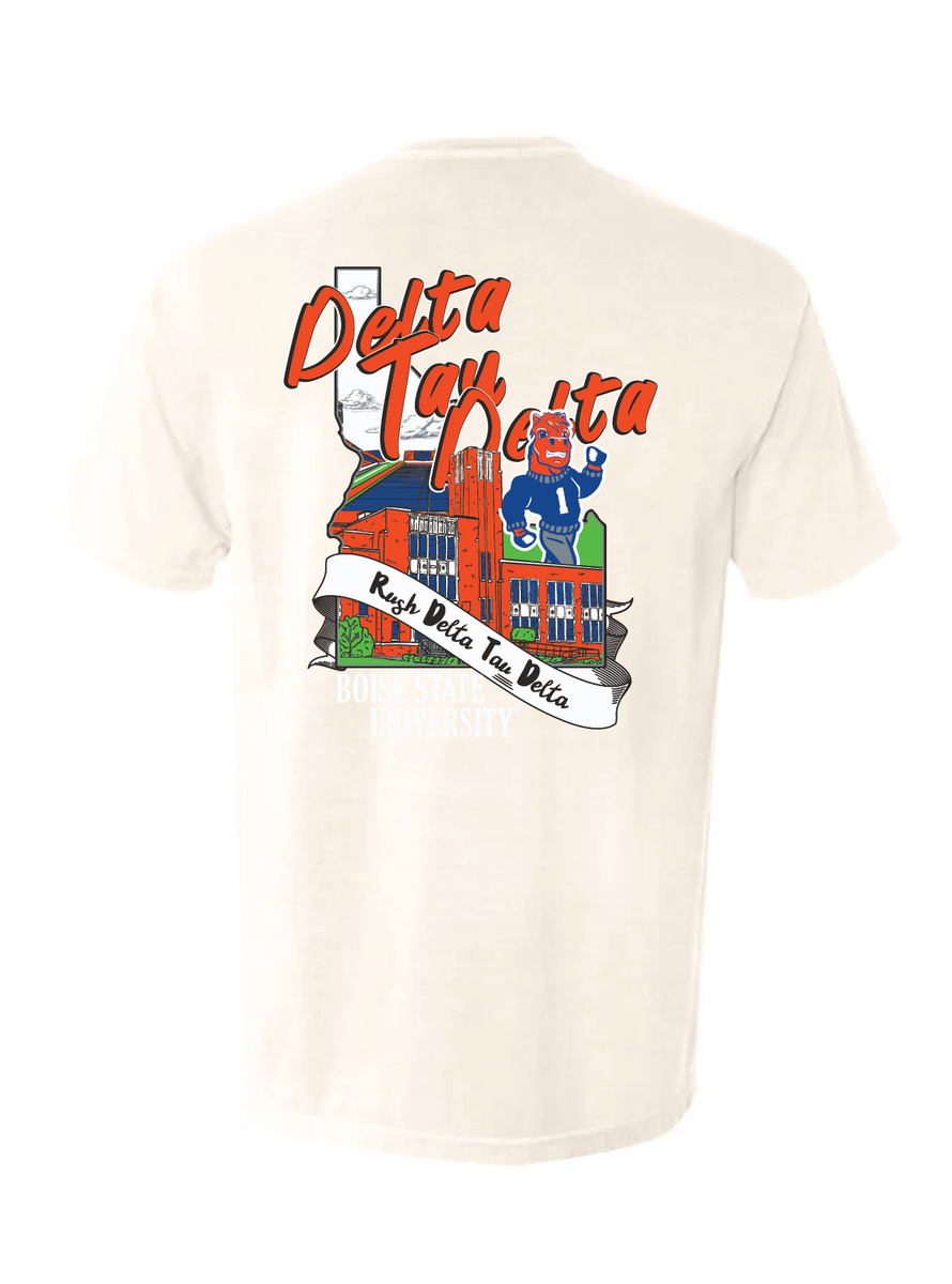Boise State | Delta Tau Delta|Spring Rush - Ivory Tee