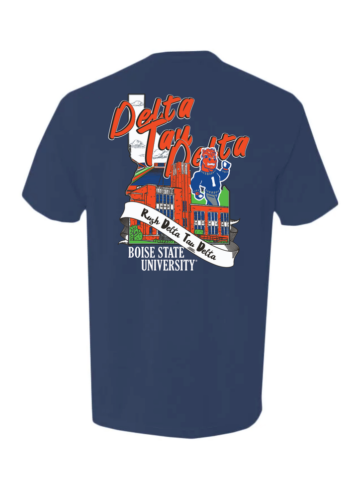 Boise State | Delta Tau Delta|Spring Rush - True Navy Tee