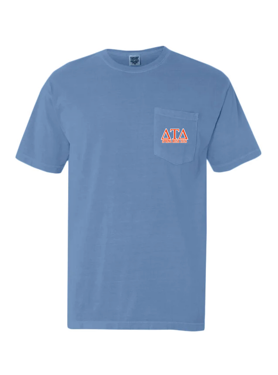Boise State | Delta Tau Delta|Spring Rush - Washed Denim Tee