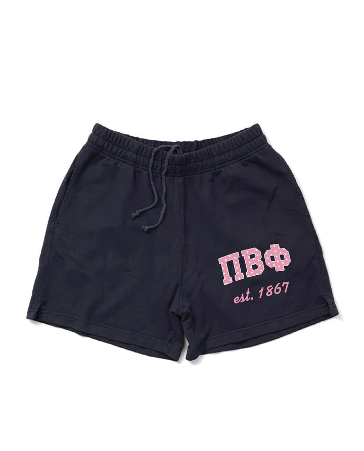 Pink Polka Dot Midnight Sky Sorority Shorts