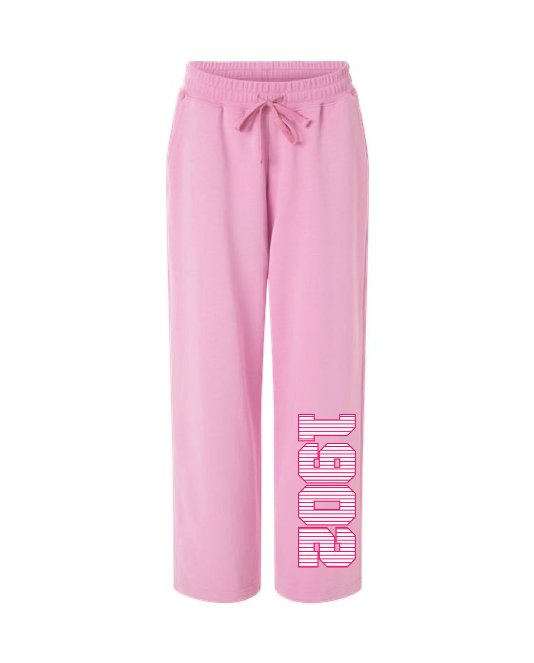 Powder Pink Striped Wide Leg Sorority Pants