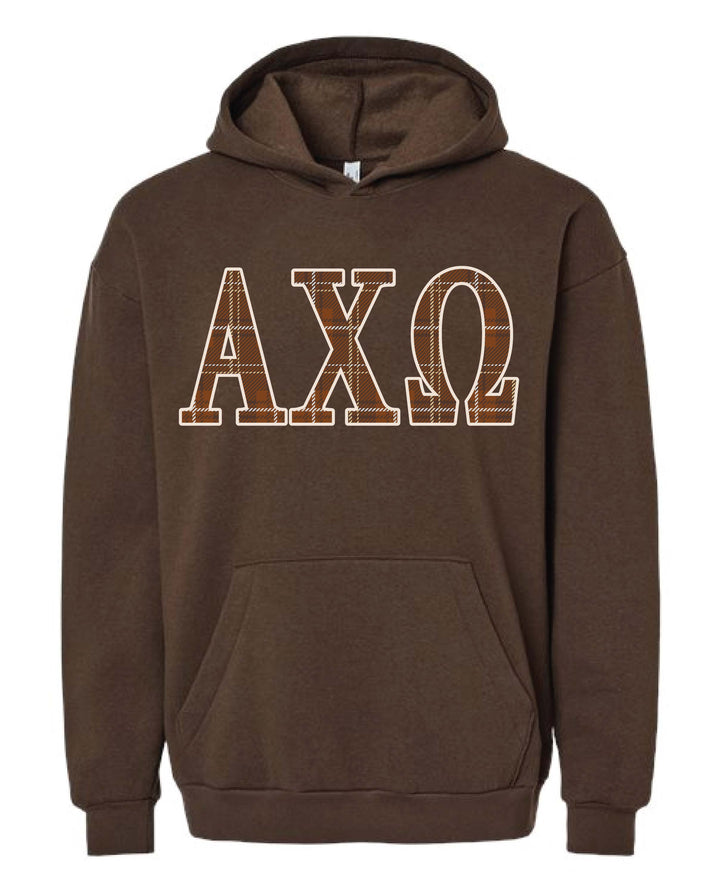 Plaid Letter Sorority Hoodie