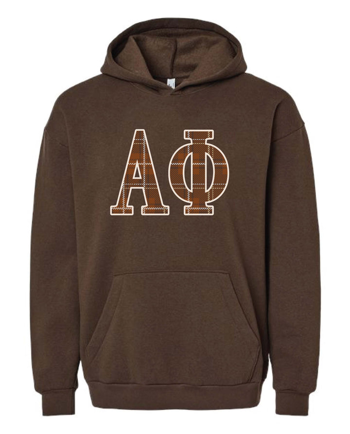 Plaid Letter Sorority Hoodie