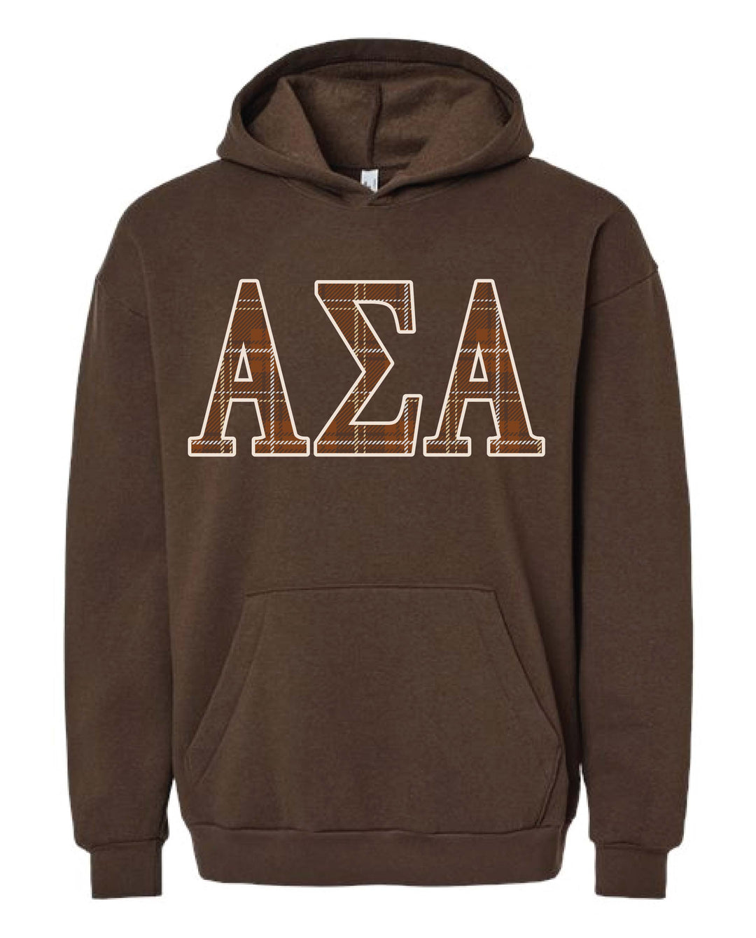 Plaid Letter Sorority Hoodie