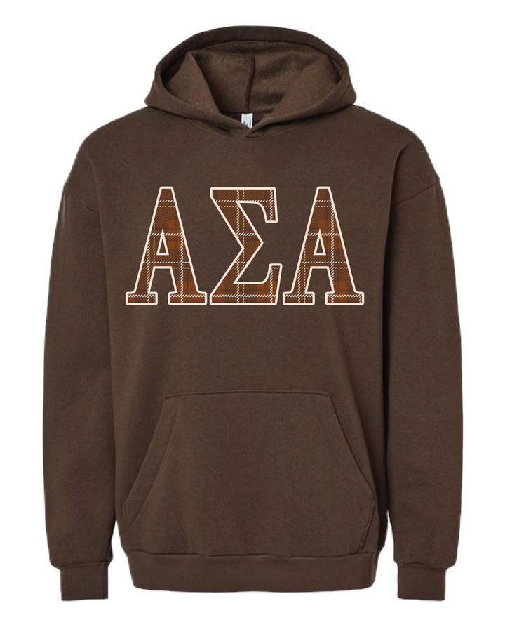 Alpha Sigma Alpha Plaid Hoodie