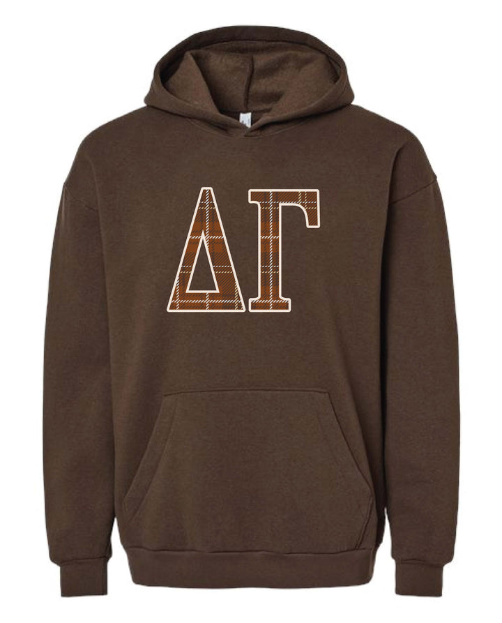 Plaid Letter Sorority Hoodie