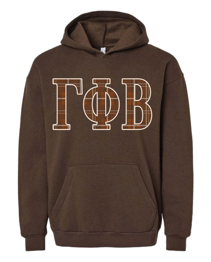 Plaid Letter Sorority Hoodie
