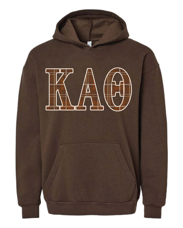 Plaid Letter Sorority Hoodie