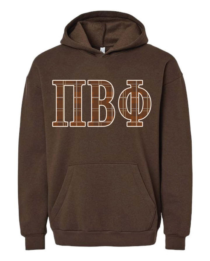 Plaid Letter Sorority Hoodie