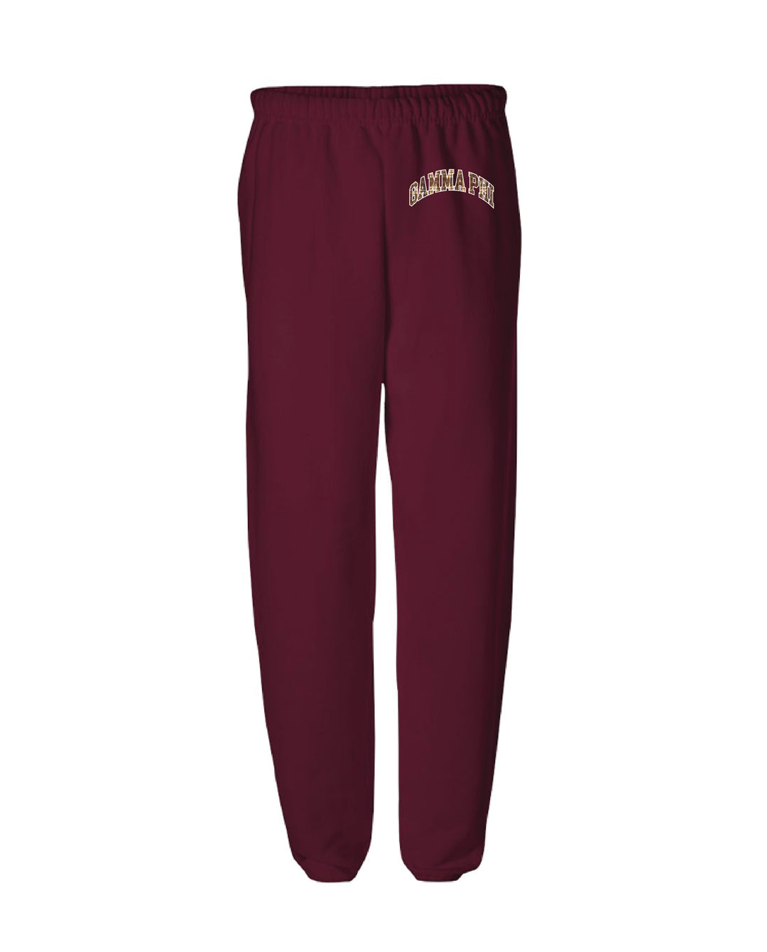 Plaid Letter Maroon Sorority Jogger