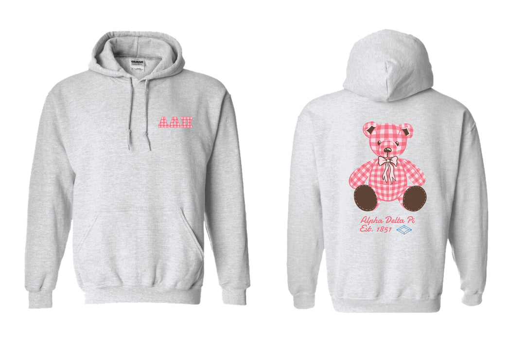 Alpha Delta Pi Plaid Teddy Hoodie