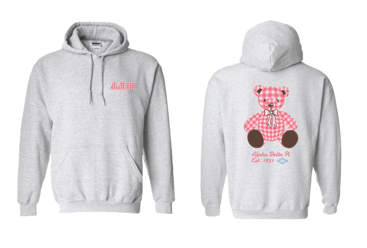 Alpha Delta Pi Plaid Teddy Hoodie