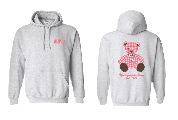 Plaid Teddy Sorority Hoodie - 2XL - 3XL