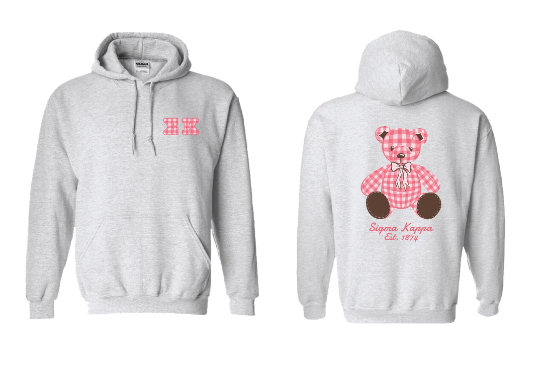 Plaid Teddy Sorority Hoodie - 2XL - 3XL