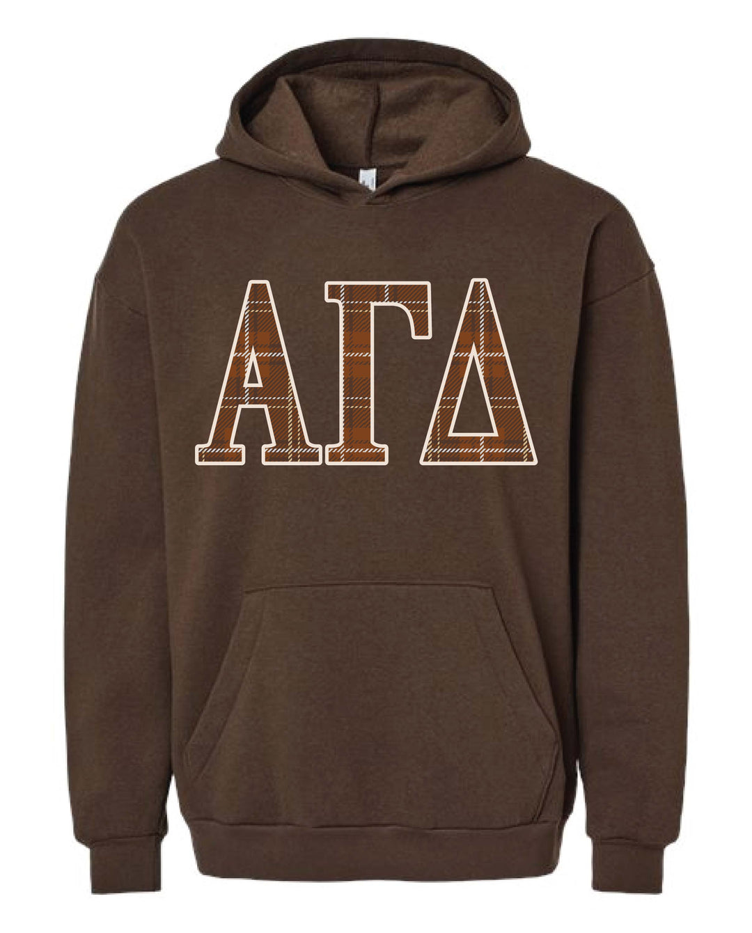 Alpha Gamma Delta Plaid Hoodie