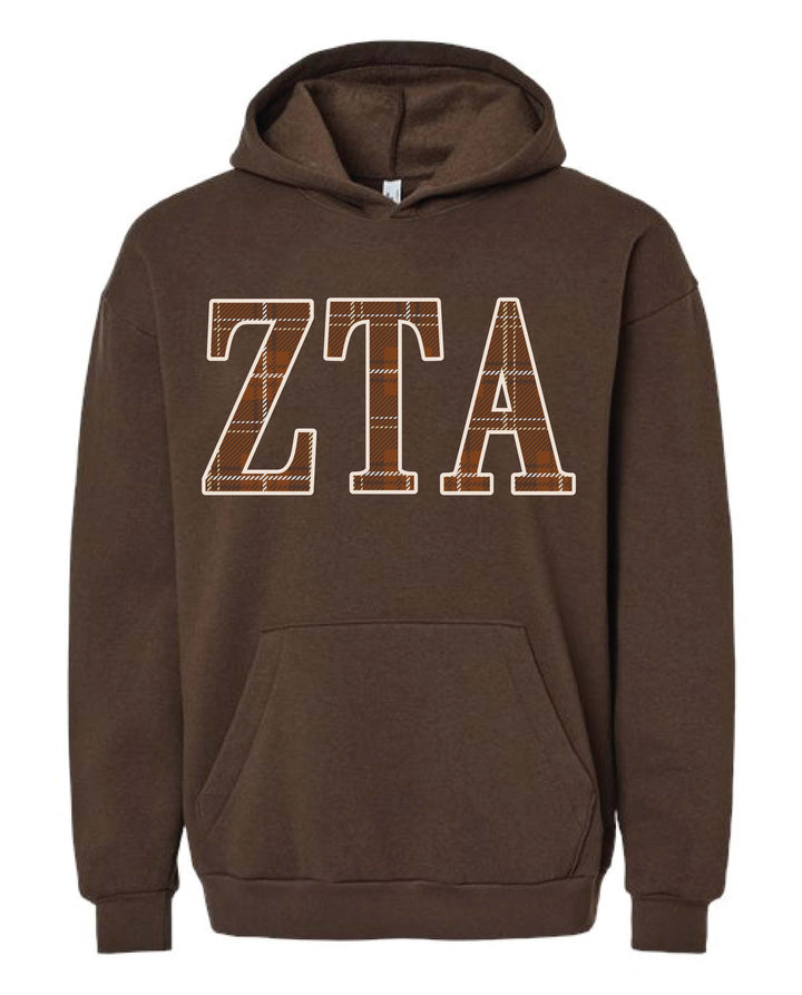 Zeta Tau Alpha Plaid Hoodie
