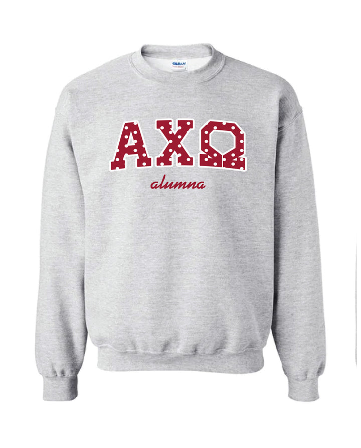 Polka Dot Alumna Crewneck