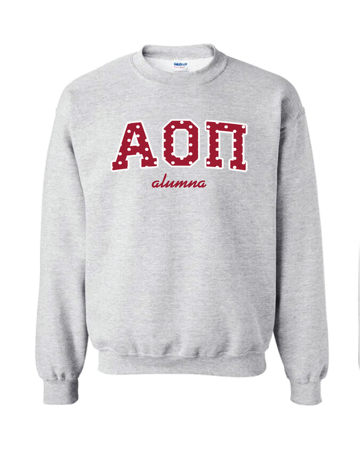 Polka Dot Alumna Crewneck