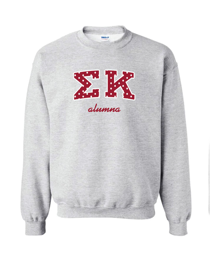 Polka Dot Alumna Crewneck