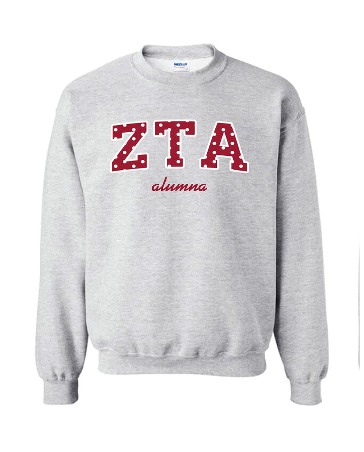 Polka Dot Alumna Crewneck