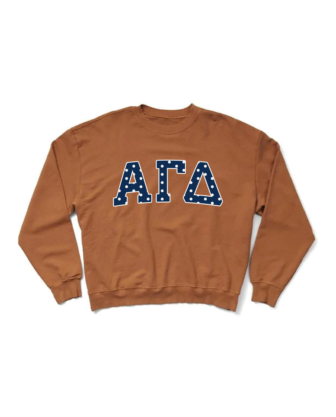Polka Dot Caffeine Light Weight Sorority Crewneck