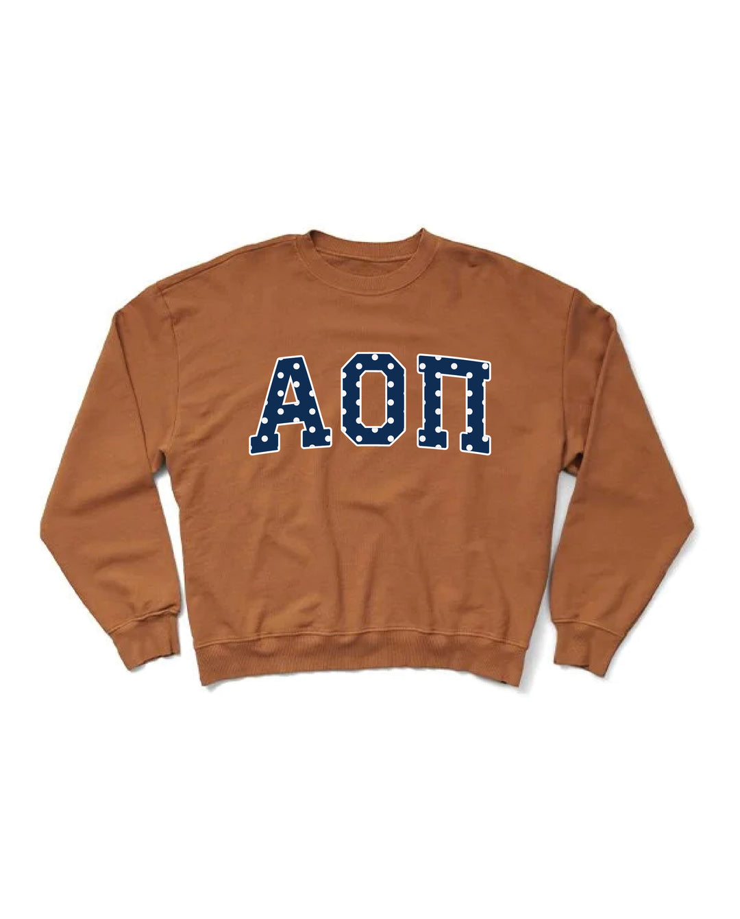 Polka Dot Caffeine Light Weight Sorority Crewneck