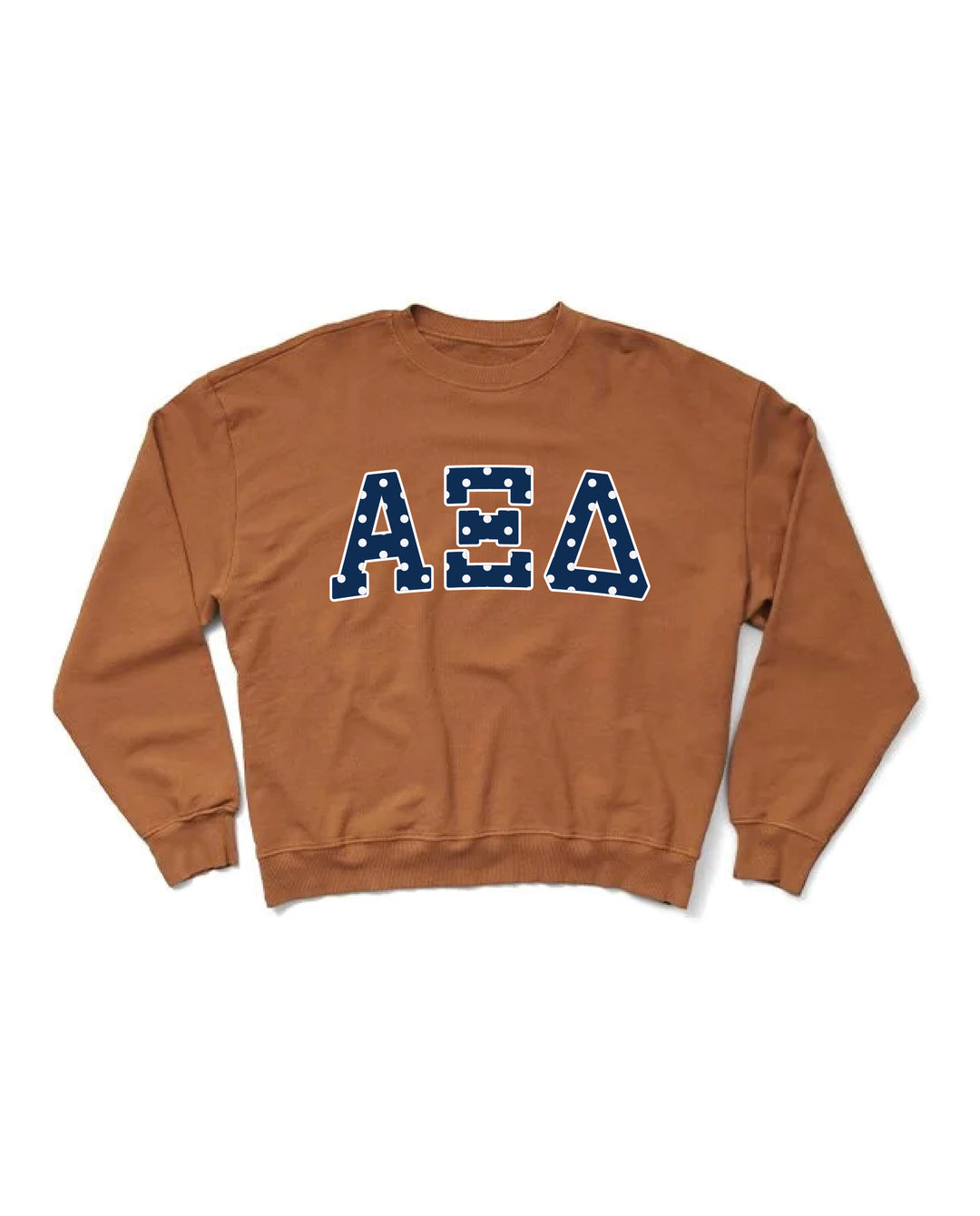 Polka Dot Caffeine Light Weight Sorority Crewneck