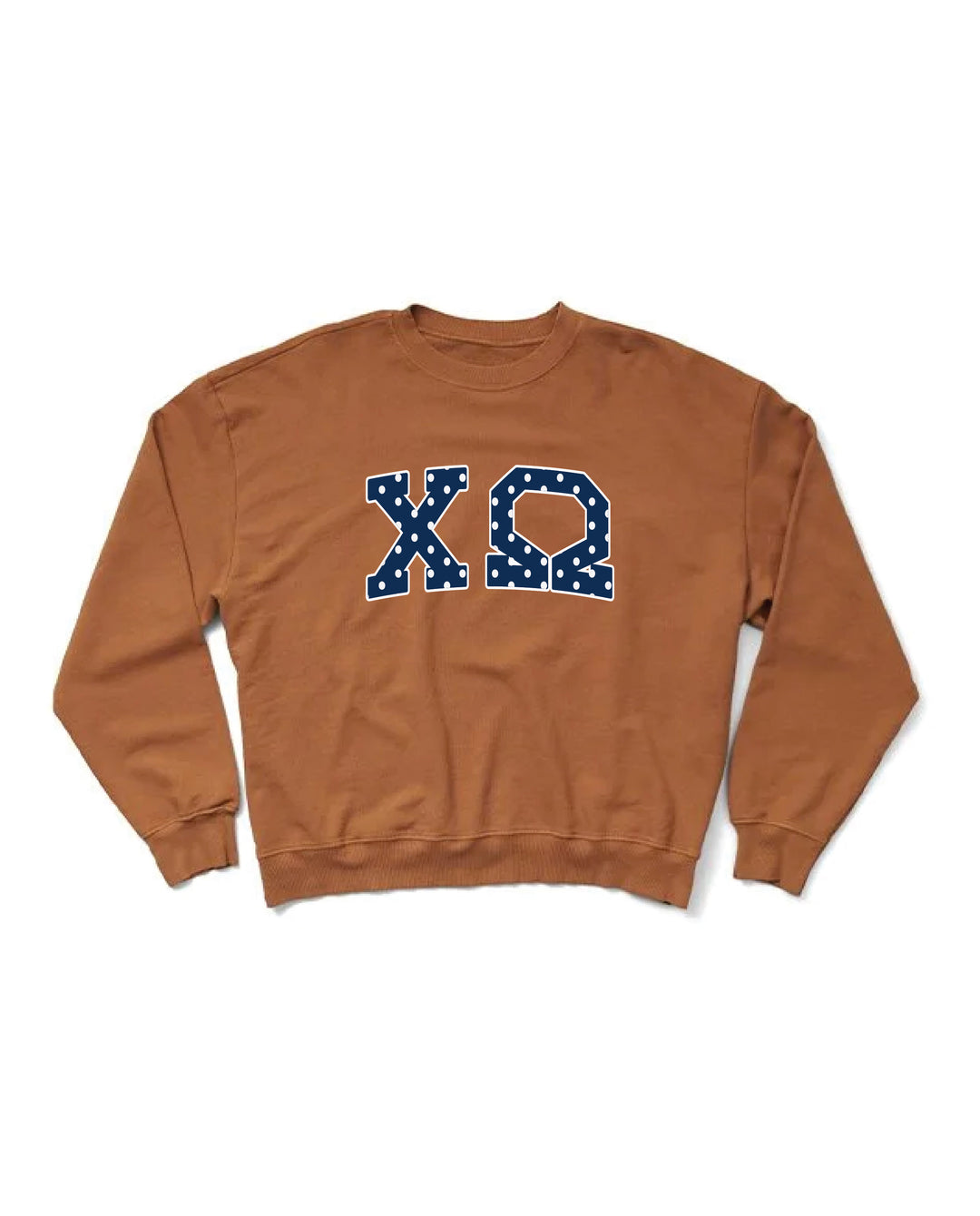 Polka Dot Caffeine Light Weight Sorority Crewneck