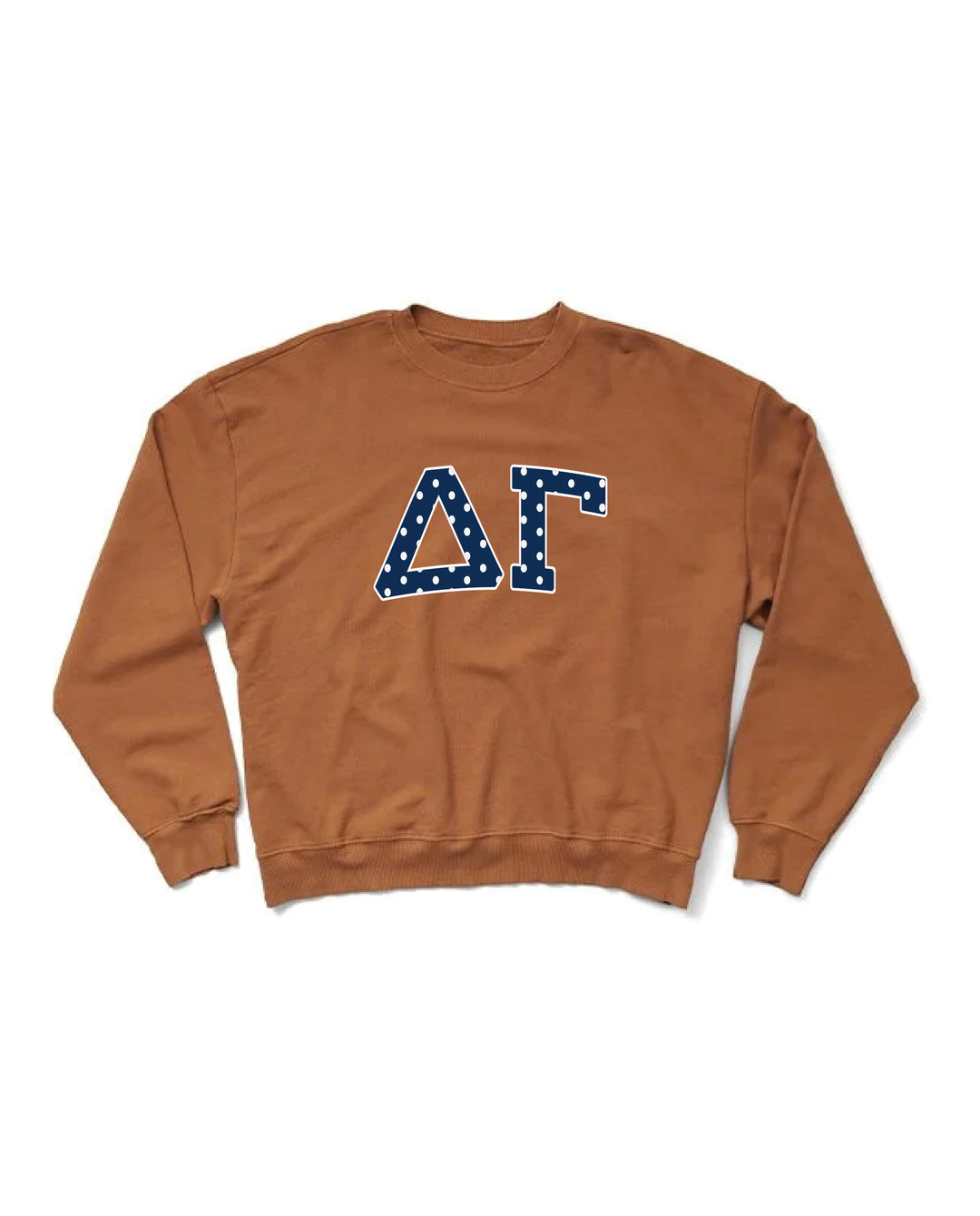 Polka Dot Caffeine Light Weight Sorority Crewneck