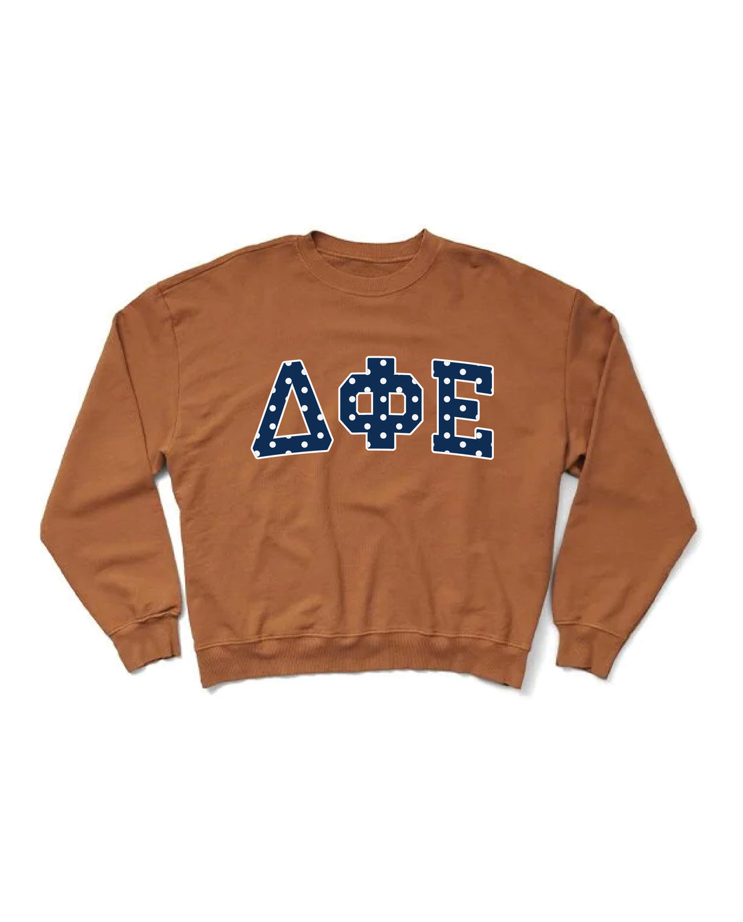 Polka Dot Caffeine Light Weight Sorority Crewneck