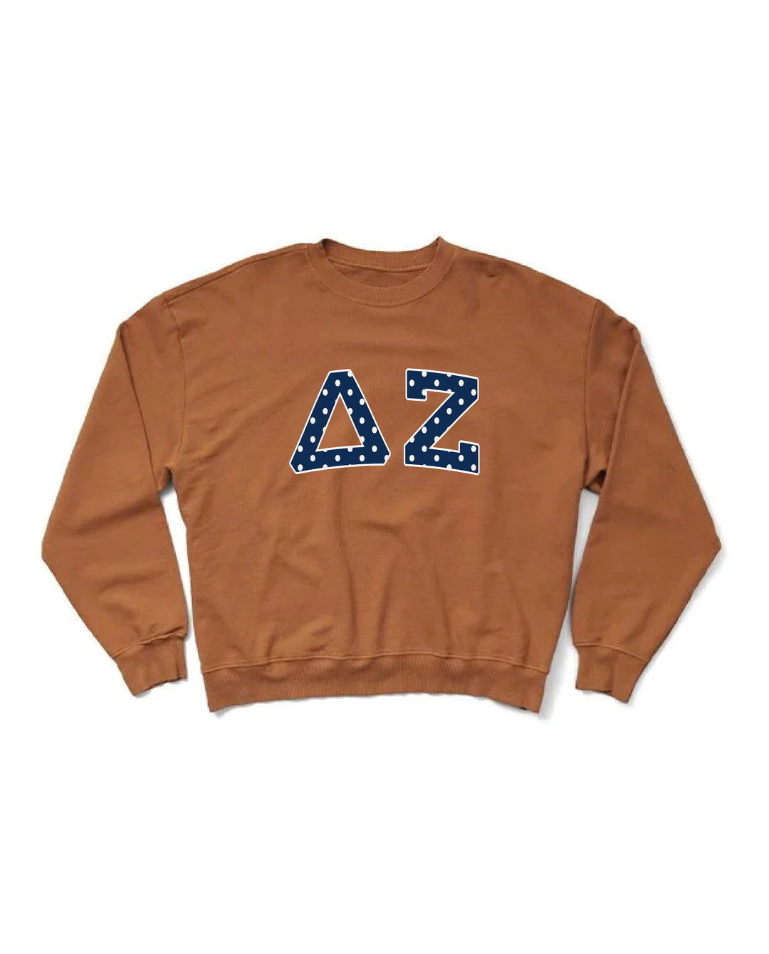 Polka Dot Caffeine Light Weight Sorority Crewneck