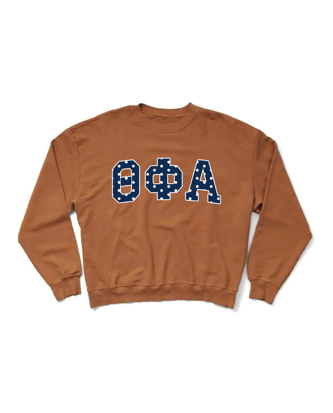 Polka Dot Caffeine Light Weight Sorority Crewneck