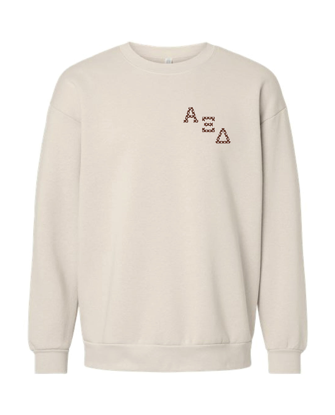 Polka Dot Embroidered Sorority Crewneck