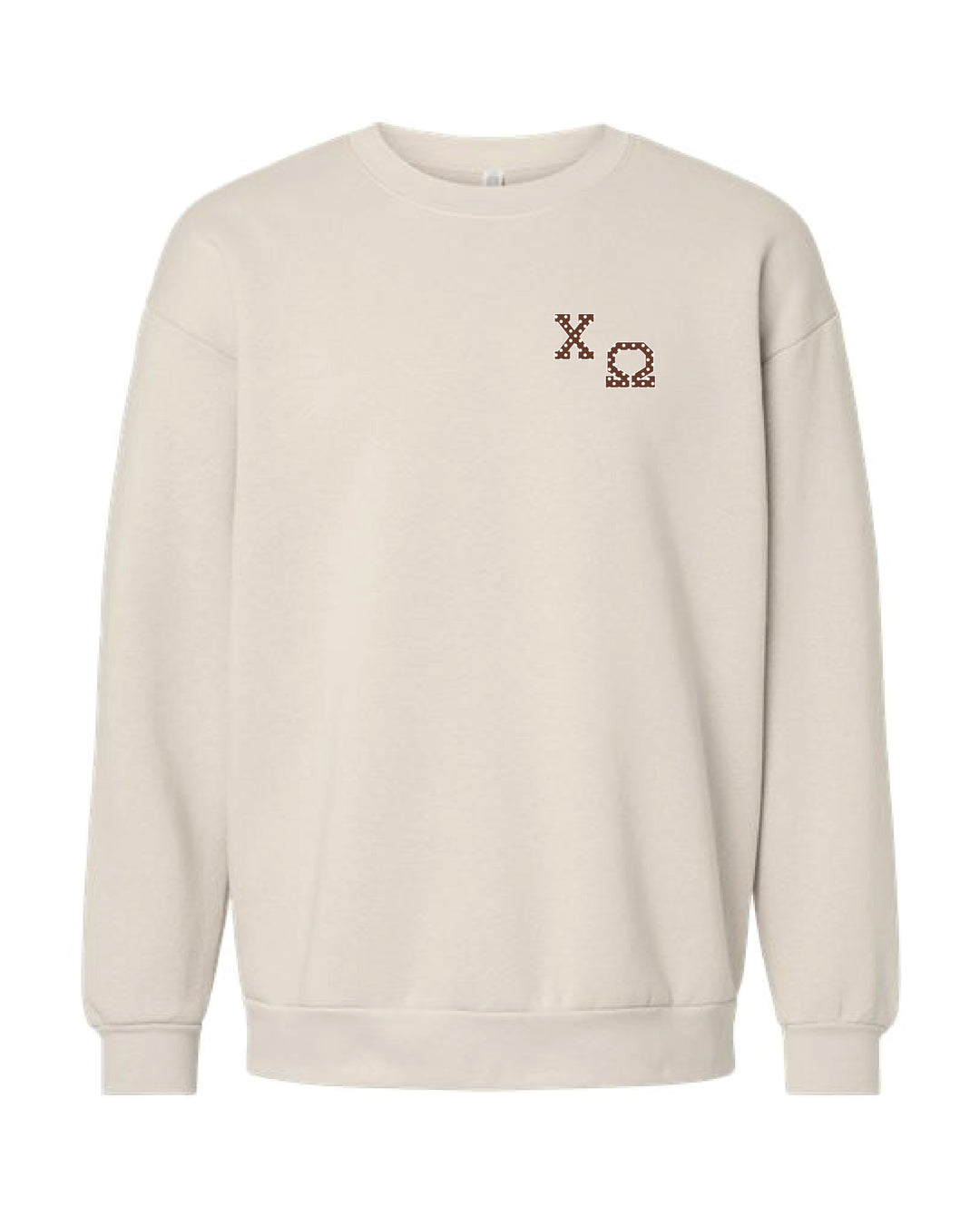 Polka Dot Embroidered Sorority Crewneck