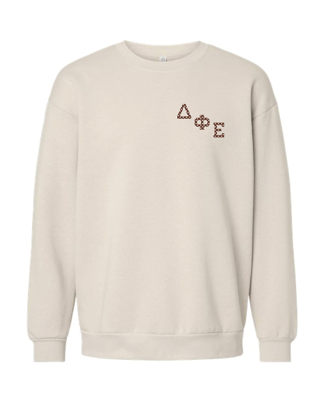 Polka Dot Embroidered Sorority Crewneck