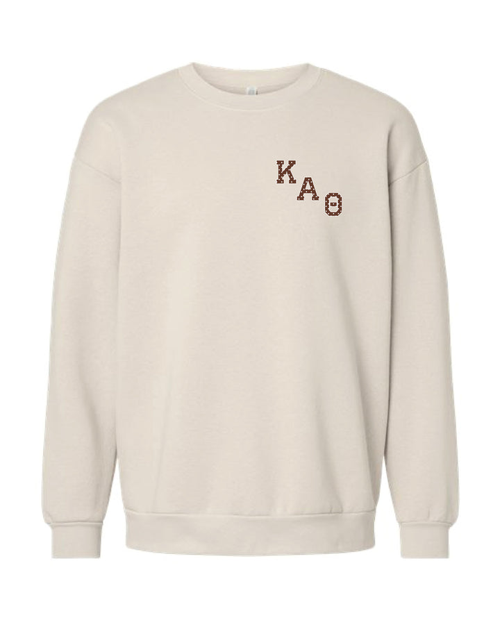 Polka Dot Embroidered Sorority Crewneck