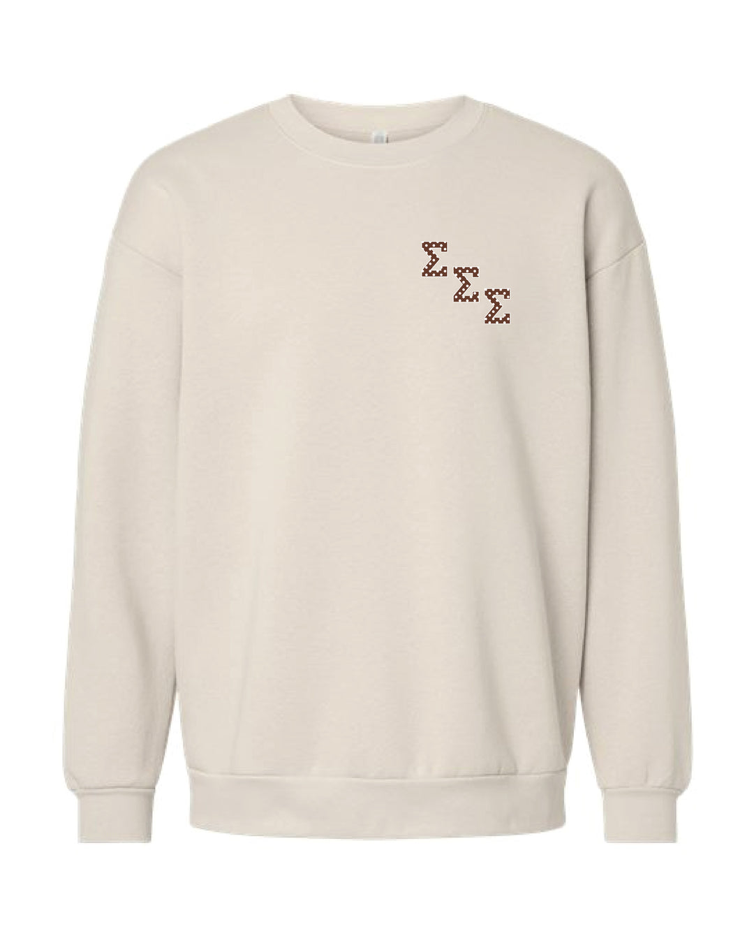 Polka Dot Embroidered Sorority Crewneck