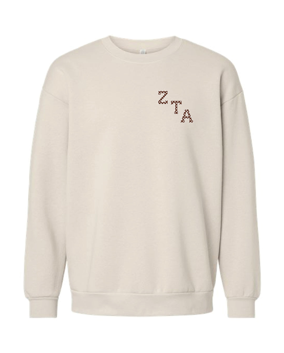 Polka Dot Embroidered Sorority Crewneck