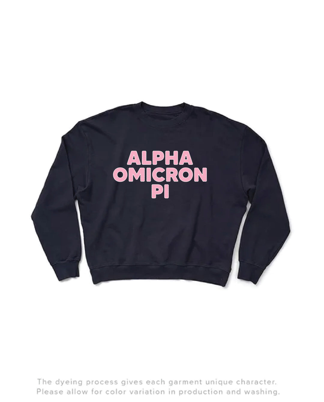 Polka Dot Midnight Sky Light Weight Sorority Crewneck