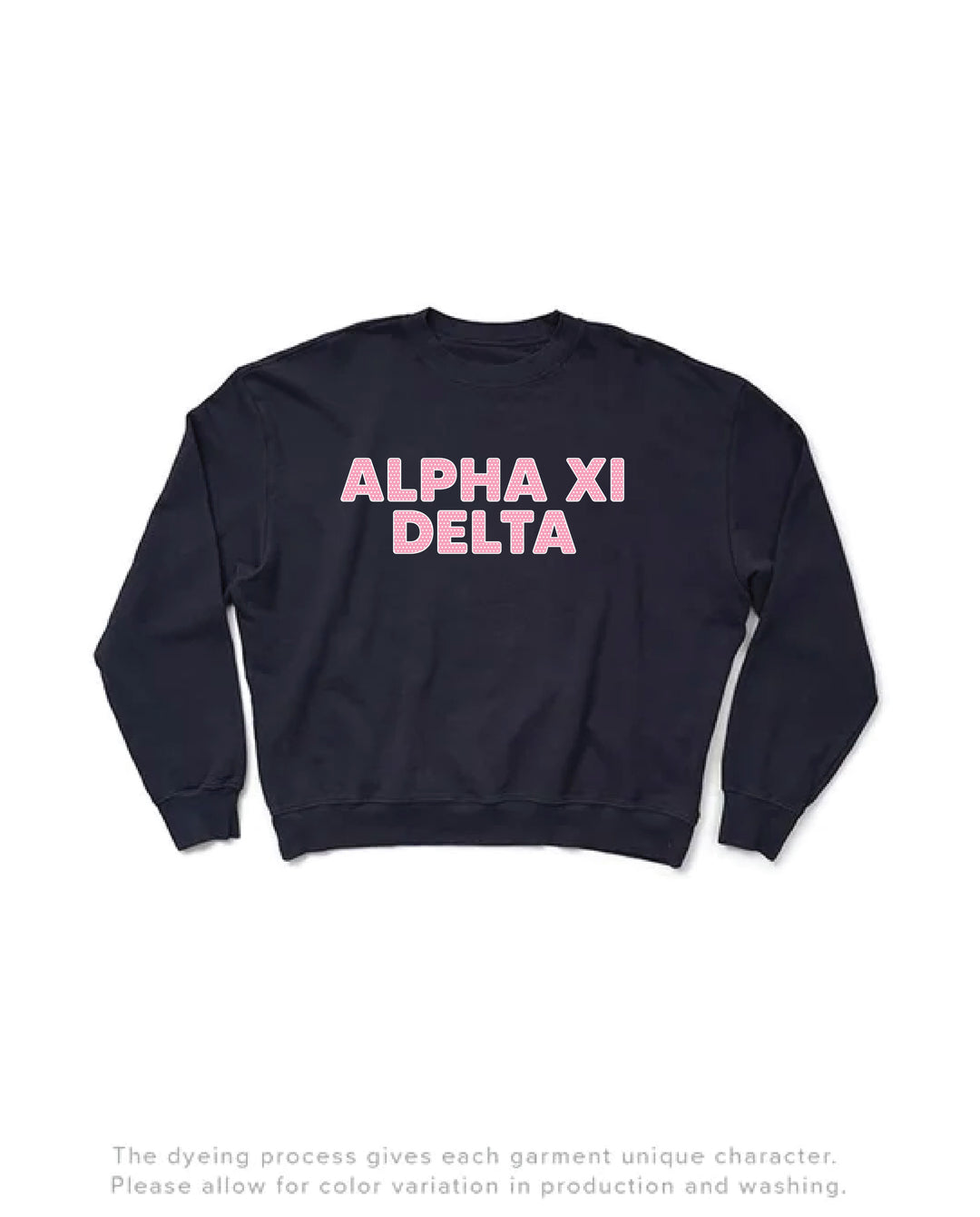 Polka Dot Midnight Sky Light Weight Sorority Crewneck