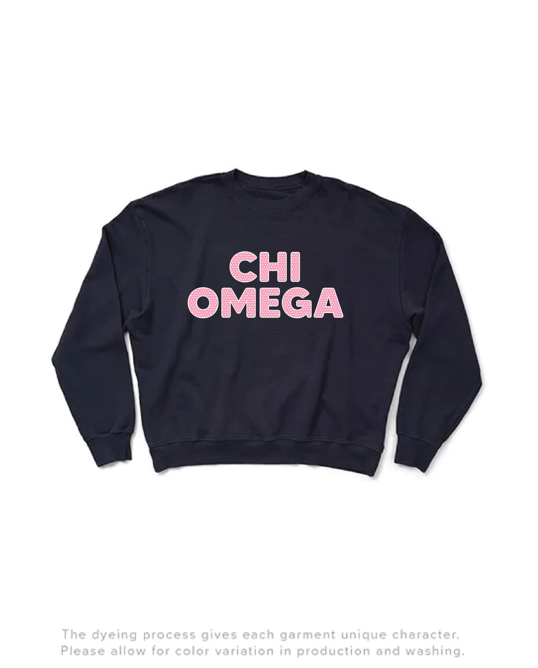 Polka Dot Midnight Sky Light Weight Sorority Crewneck