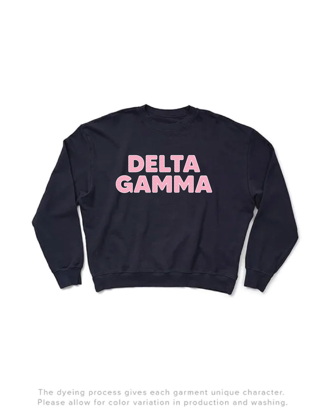 Polka Dot Midnight Sky Light Weight Sorority Crewneck