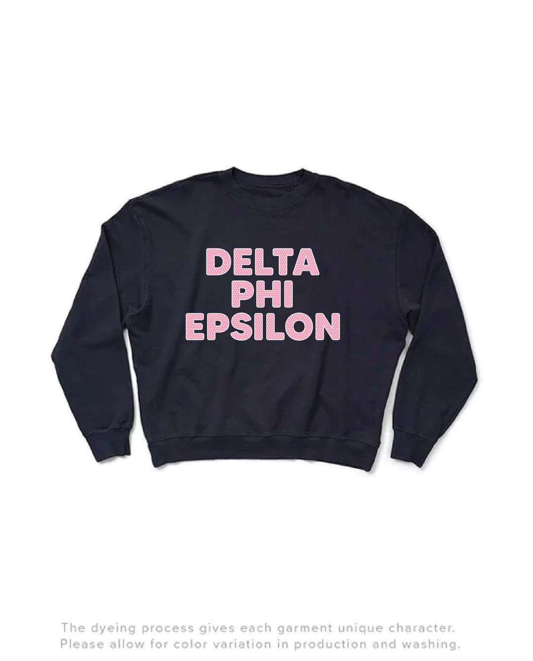 Polka Dot Midnight Sky Light Weight Sorority Crewneck