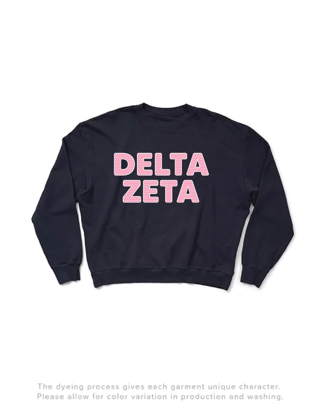 Polka Dot Midnight Sky Light Weight Sorority Crewneck