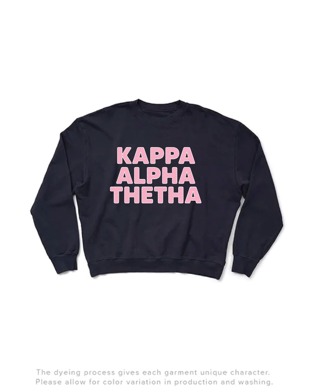 Polka Dot Midnight Sky Light Weight Sorority Crewneck